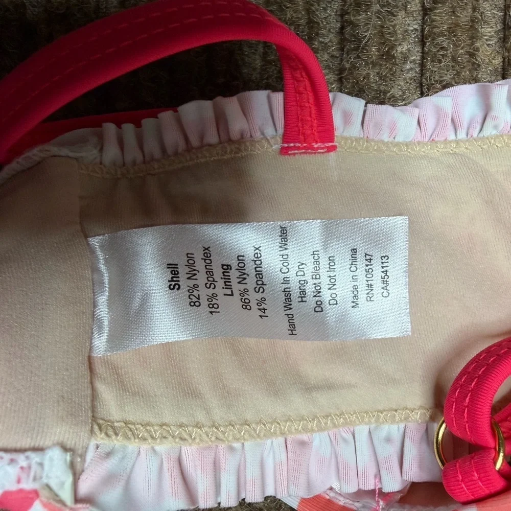 Kids Bundle (2) 2T Swimwear 2 PC Sets EGG Cheetah Print / Janie and Jack Floral
